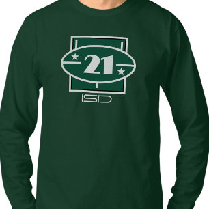 ISD 21 Unisex Número de manga larga Camiseta