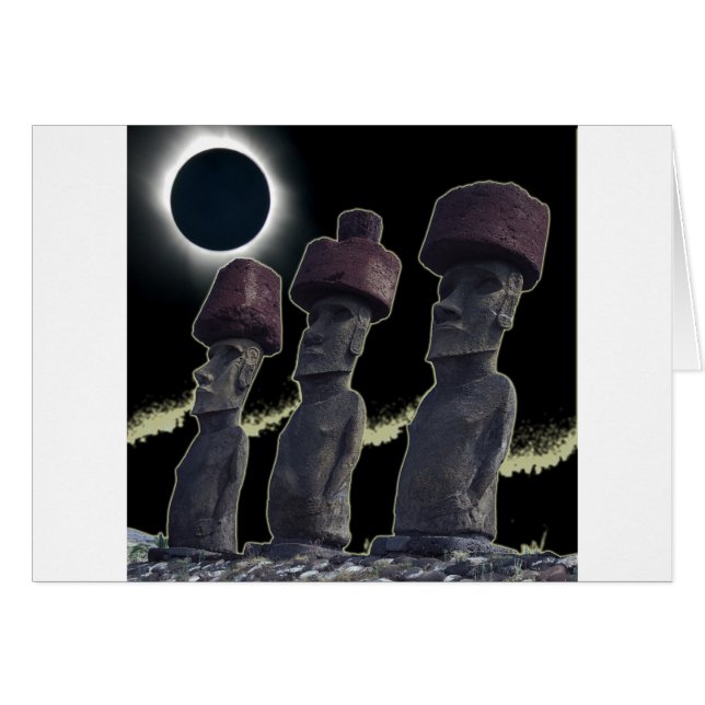 Isla 2010 de pascua del eclipse (Anverso (Horizontal))