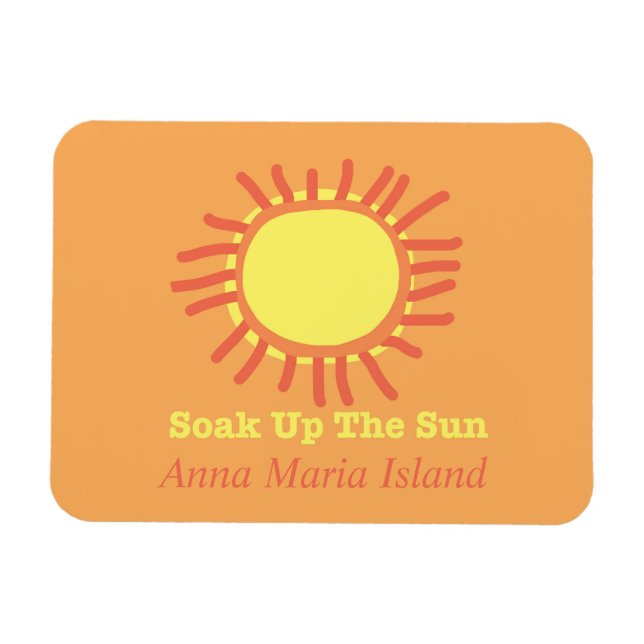 Isla Anna Maria absorbe el imán flexible del sol (Horizontal)