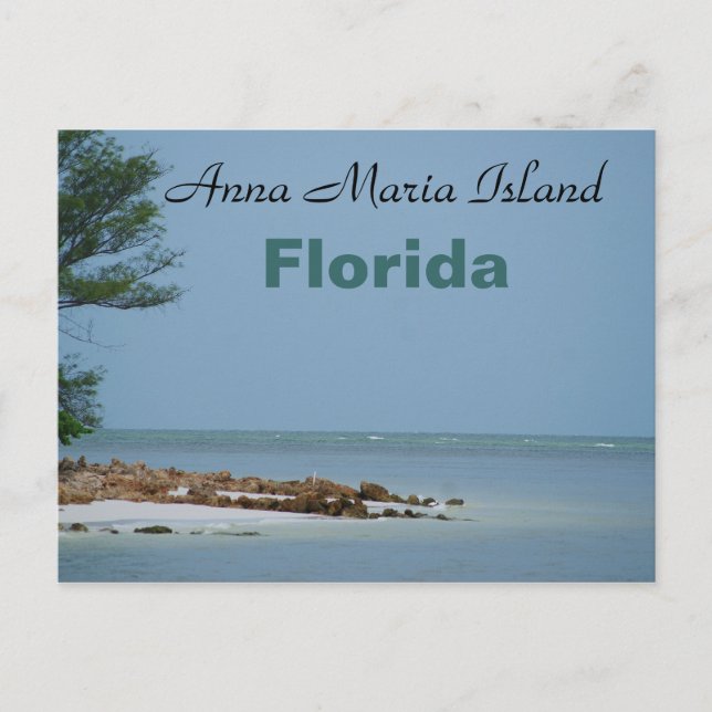 Isla Anna Maria, postal de Florida (Anverso)