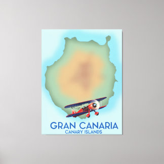 Isla Canaria de Gran Canaria, arte de afiches de v
