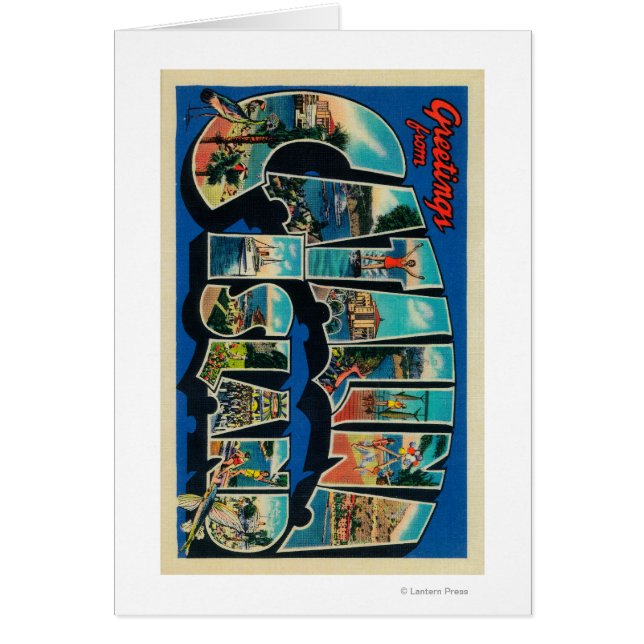 Isla Catalina, California - Letra grande (Frente)