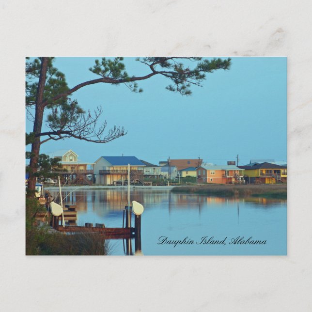 Isla Dauphin, postal de Alabama (Anverso)