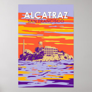 Isla de Alcatraz San Francisco Viajes Arte Vintage