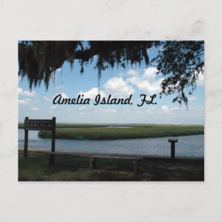 Isla de Amelia, postal de FL