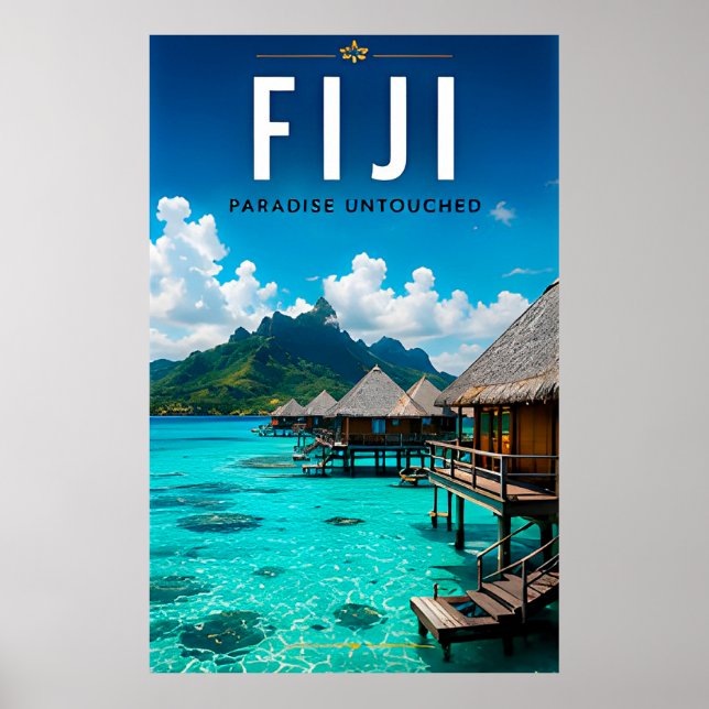 🏝️ Isla de Fiji Paraíso Decoración de Viaje de Lu (Frente)