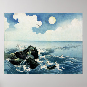 Isla de Kojima, onda grande. Impresión de