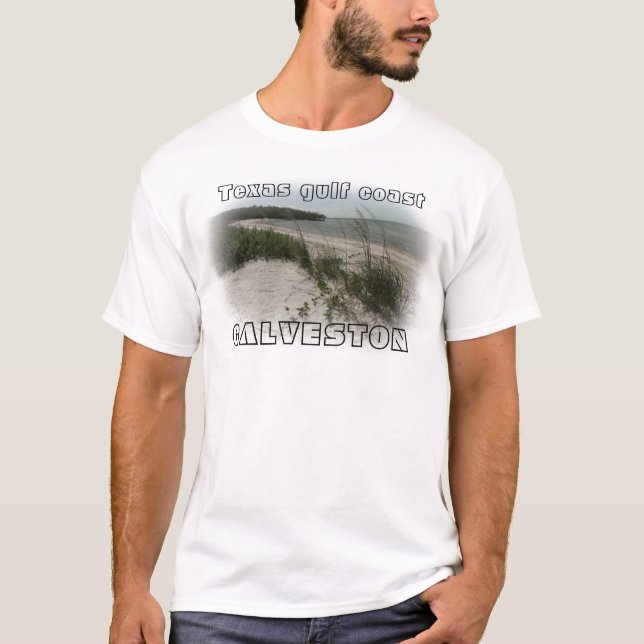 ISLA de la camiseta GALVESTON de la Costa del (Anverso)