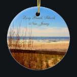 Isla de Long Beach, ornamento de la playa de NJ<br><div class="desc">Isla de Long Beach,  ornamento del navidad de la playa de NJ LBI</div>
