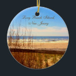 Isla de Long Beach, ornamento de la playa de NJ<br><div class="desc">Isla de Long Beach,  ornamento del navidad de la playa de NJ LBI</div>