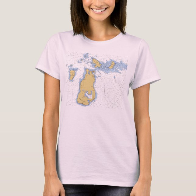 Isla de los castores, camiseta de gráfico náutico  (Anverso)