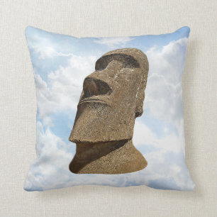 Isla de pascua Moai - Cojín decorativo del