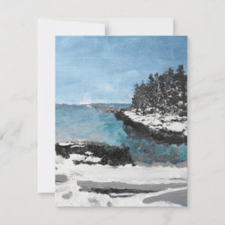 Isla de Pratt, Southport Maine, tarjeta de felicit