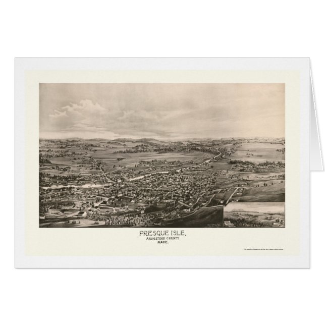 Isla de Presque, YO mapa panorámico - 1894 (Anverso (Horizontal))