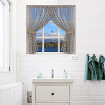 Isla de Skye Sea y Hills View from Faux Window