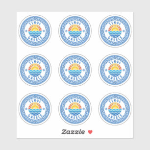 Isla de Tinos, Grecia Pegatina de paquetes múltipl