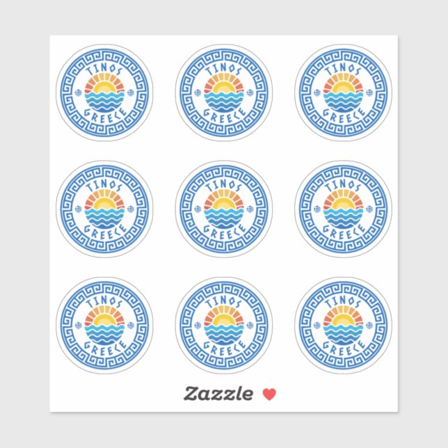 Isla de Tinos, Grecia Pegatina de paquetes múltipl (Hoja)