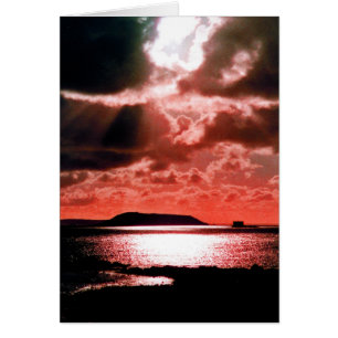 ISLA DEL HERM EN LA PUESTA DEL SOL