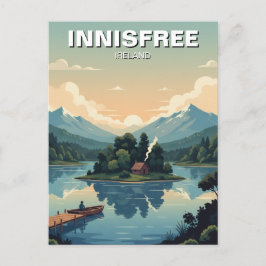 Isla del Lago de la Postales Innisfree