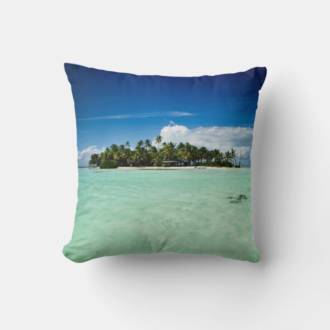 Isla del Pacífico con la almohada de tiro de las (Anverso)