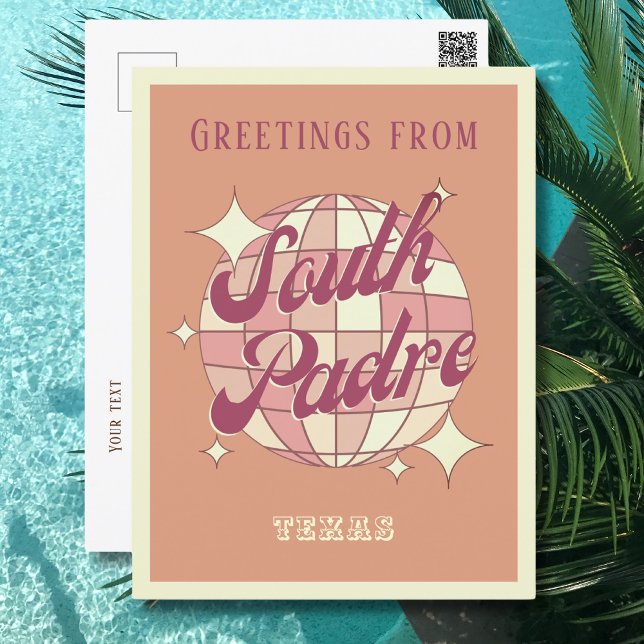 Isla del Padre Sur texas postal retro vintage (Subido por el creador)