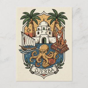 Isla Djerba Túnez Postal de Viaje