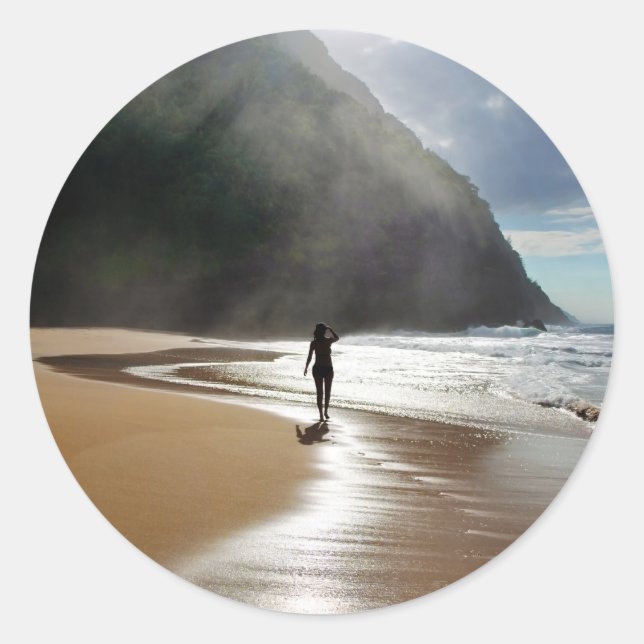 Isla en el Pegatina Sol (Anverso)