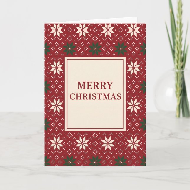 Isla Escandinava Feliz Navidad (En Blanco)  (Anverso)