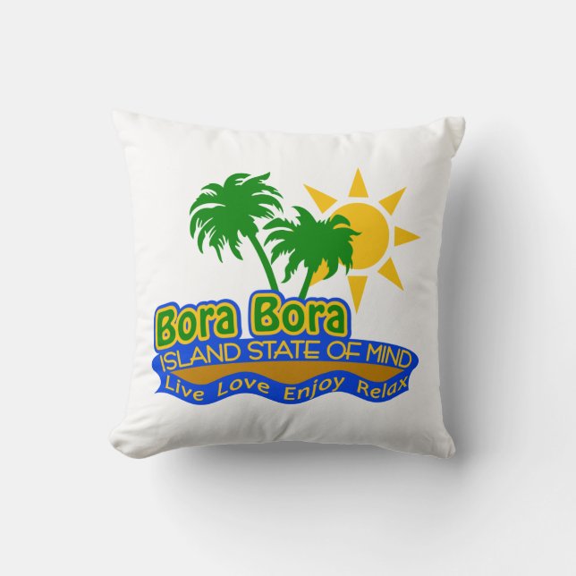 Isla estado de Bora Bora de la almohada de la (Anverso)