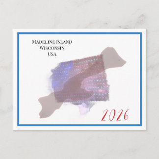 Isla Flag - Tarjeta postal 2026