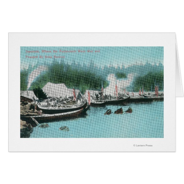 Isla Japonski - Potlatchers y nativos de Sitka (Anverso (Horizontal))