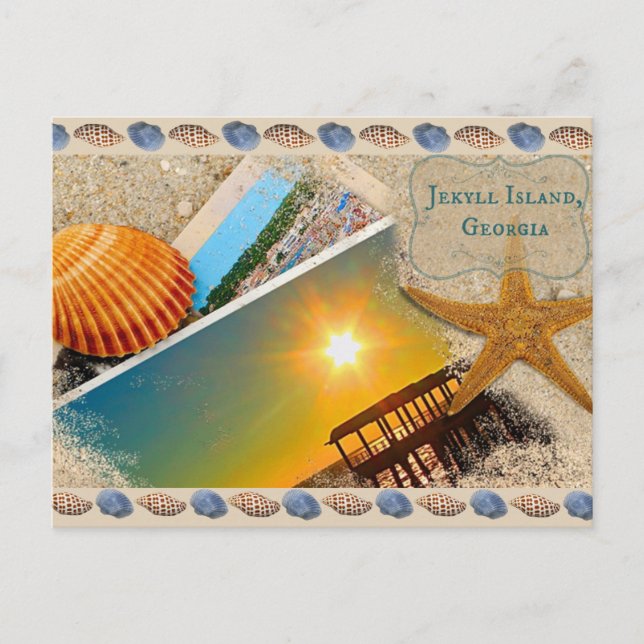 Isla Jekyll, postal de Georgia (Anverso)