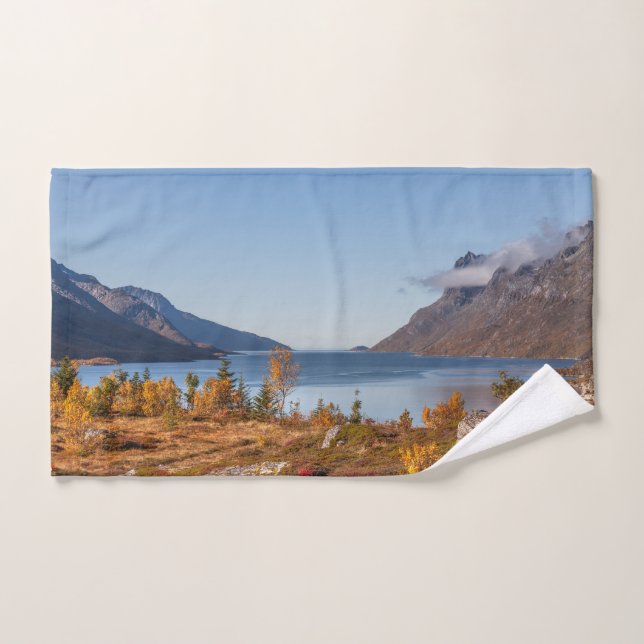 Isla Kvaloya Noruega (Toalla de mano)
