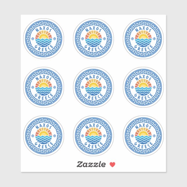 Isla Naxos, Grecia Pegatina de paquetes múltiples (Hoja)