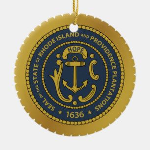 Isla Rhode* Ornamento Cerámico de Navidad