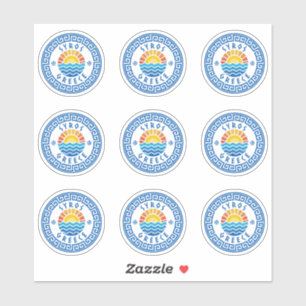 Isla Syros, Grecia Pegatina de paquetes múltiples