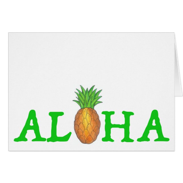 Isla Tropical ALOHA Pineapple Hawaii (Anverso (Horizontal))