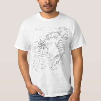 Isla Tropical Camisa de Colores Adultos para Adult