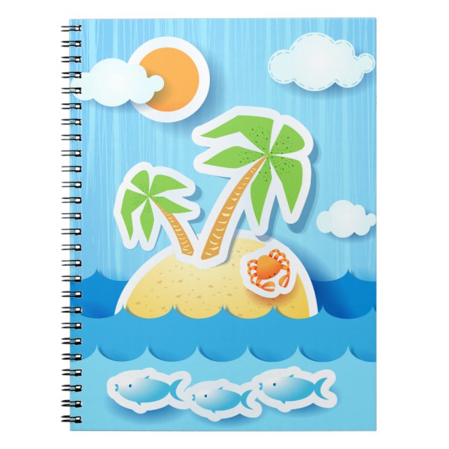 Isla tropical, cuaderno (Frente)