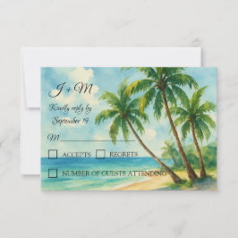 Isla Tropical Playa Boda de Verano RSVP