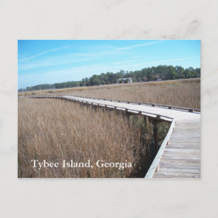 Isla Tybee Georgia Foto de postal