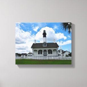 Isla Tybee, imagen de lienzo de faro de Georgia