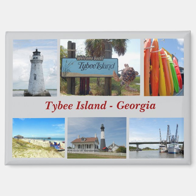 Isla Tybee, imán de Georgia (Anverso)