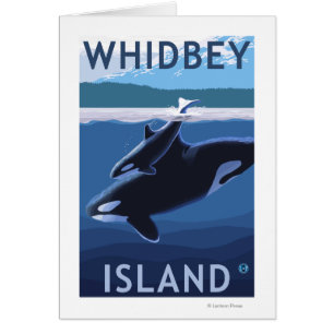Isla, WashingtonOrca y becerro de Whidbey