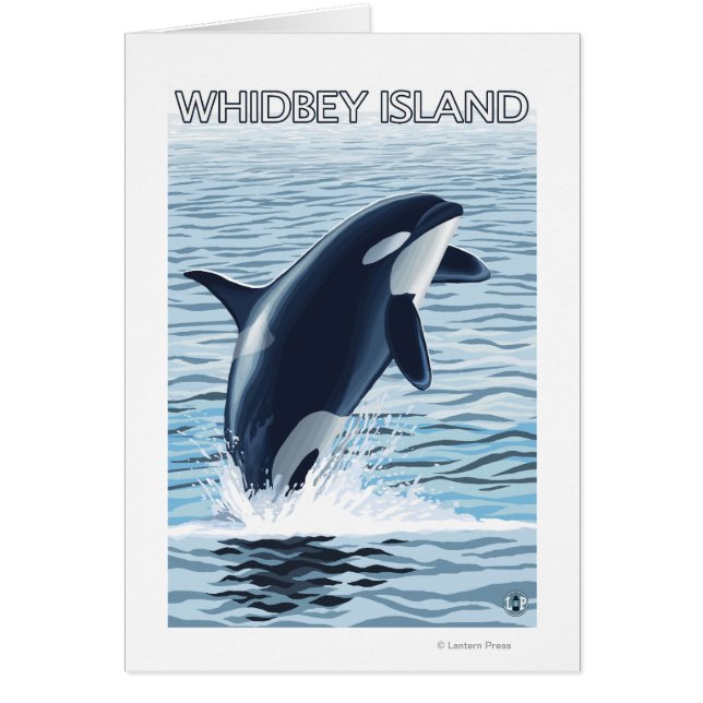 Isla Whidbey, WashingtonOrca Saltando (Frente)
