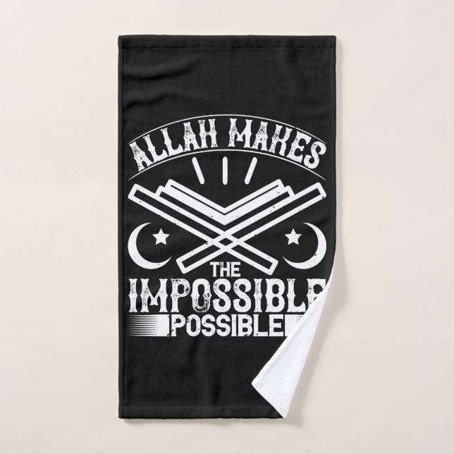 Islam - Alá hace imposible (Toalla de mano)