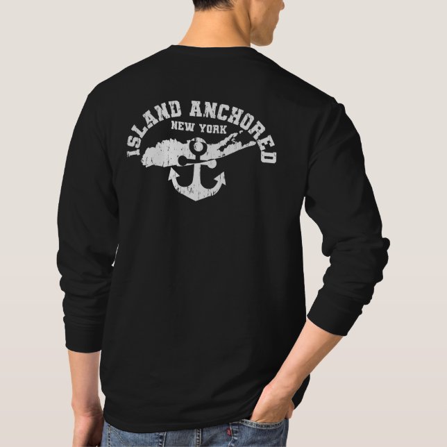 ISLAND ANCHORED - Camiseta de largo alcance (Reverso)