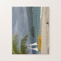 Island Beach Bote Paradise Jigsaw Puzzle