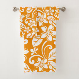 ISLAND PLUMERIA (NARANJA) BATH TOWEL SET