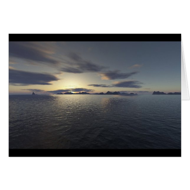 Island Sunrise (Anverso (Horizontal))